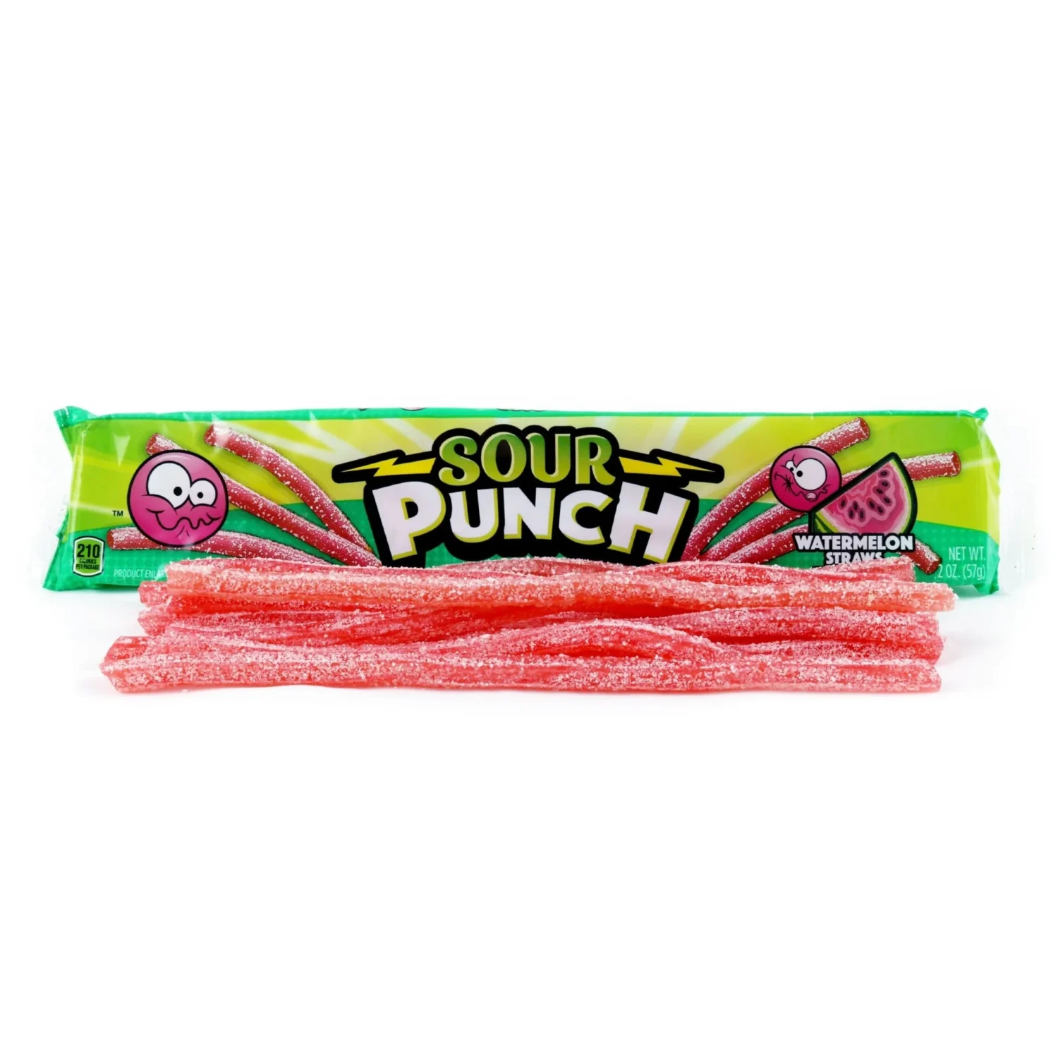 SOUR PUNCH WATERMELON STRAWS 2oz